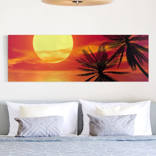 Wandbilder XXL Karibischer Sonnenuntergang