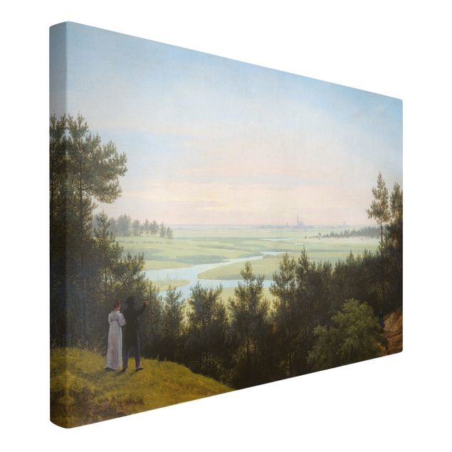 Leinwand Kunstdruck Karl Friedrich Schinkel - Landschaft bei Pichelswerder