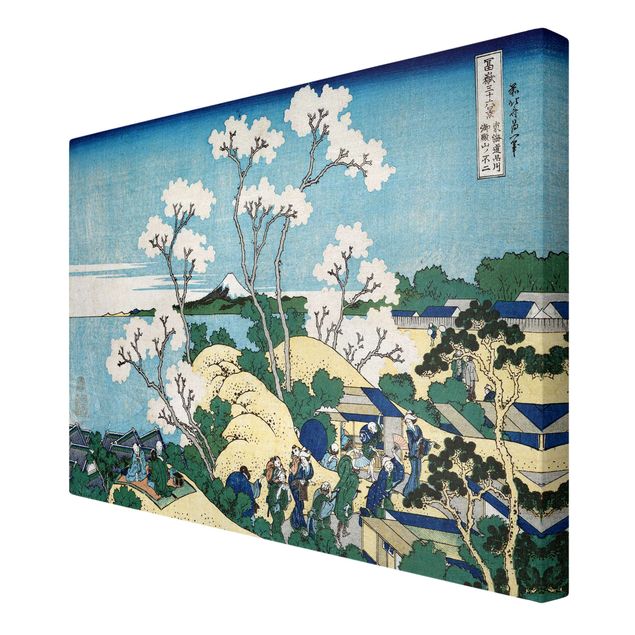 Leinwandbild Kunstdruck Katsushika Hokusai - Der Fuji von Gotenyama