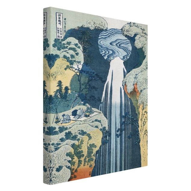 Kunstdrucke auf Leinwand Katsushika Hokusai - Der Wasserfall von Amida
