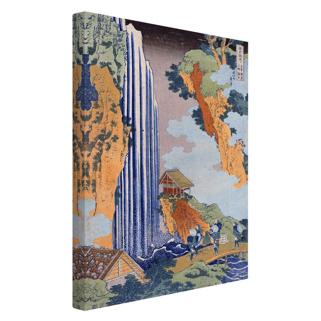 Wandbilder Wohnzimmer modern Katsushika Hokusai - Ono Wasserfall