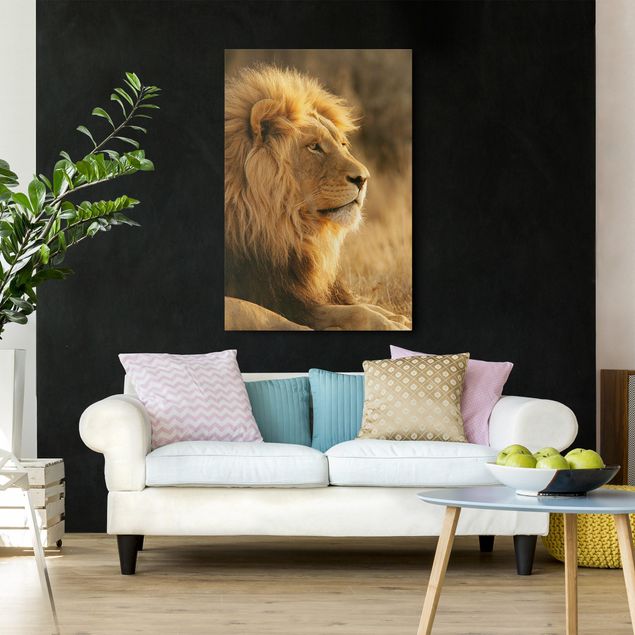 Wandbilder Tiere Löwenkönig