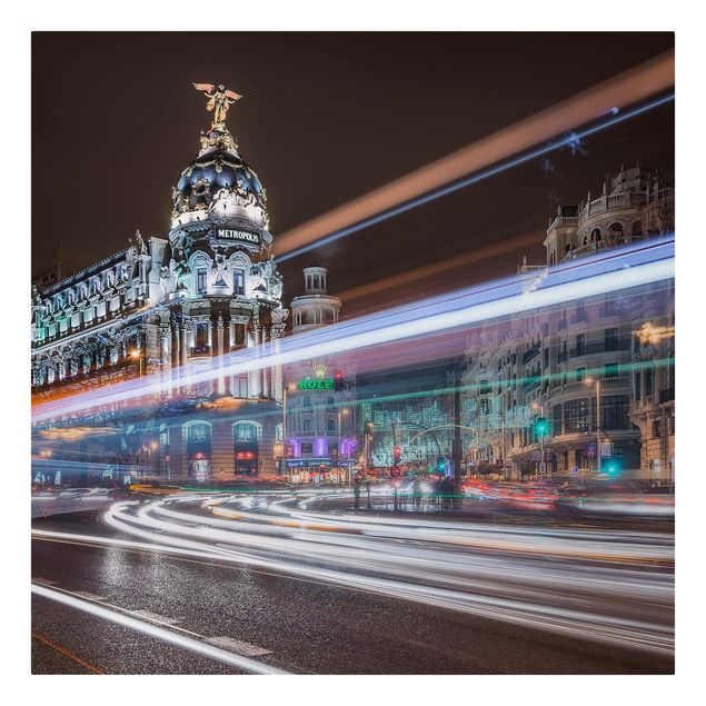 Schöne Leinwandbilder Madrid Traffic
