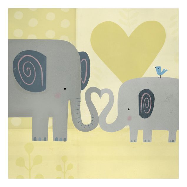 Schöne Wandbilder Mama und ich - Elefanten