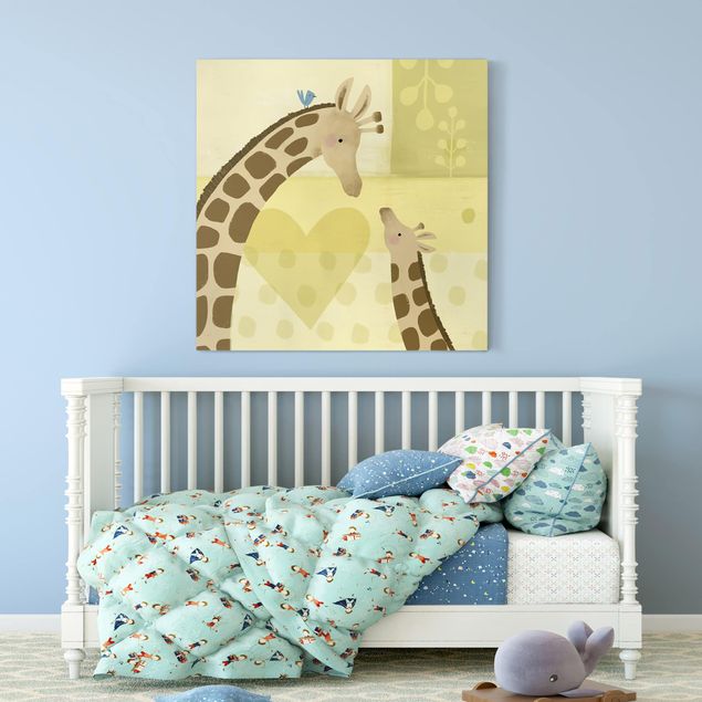 Wandbilder Tiere Mama und ich - Giraffen