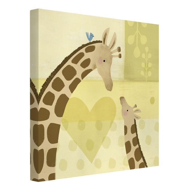 Leinwandbilder Tier Mama und ich - Giraffen