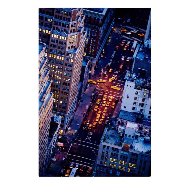 Schöne Wandbilder Manhattans Taxilichter