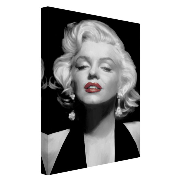 Bilder für die Wand Marilyn mit roten Lippen