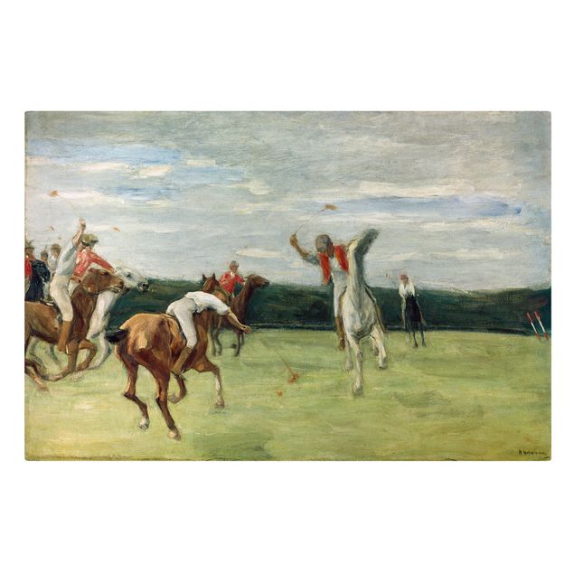 Max Liebermann Kunstdrucke Max Liebermann - Polospieler im Jenisch-Park