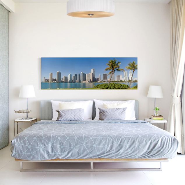 Leinwandbilder Wohnzimmer modern Miami Beach Skyline