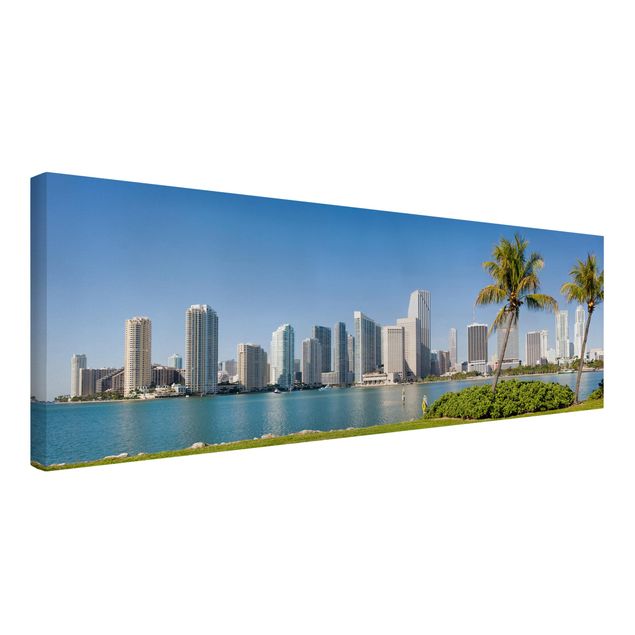 Schöne Wandbilder Miami Beach Skyline