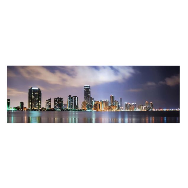 Bilder auf Leinwand Miami bei Nacht