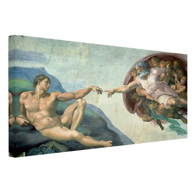 Leinwand Kunstdruck Michelangelo - Sixtinischen Kapelle