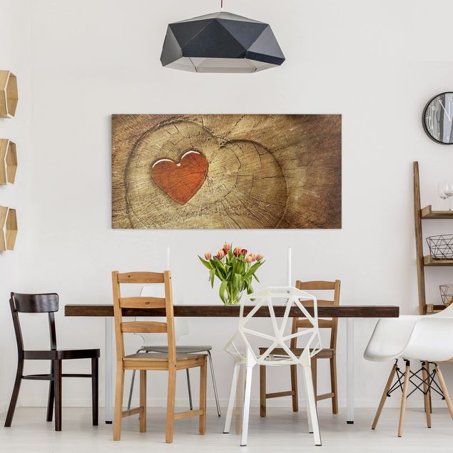 Moderne Leinwandbilder Wohnzimmer Natural Love