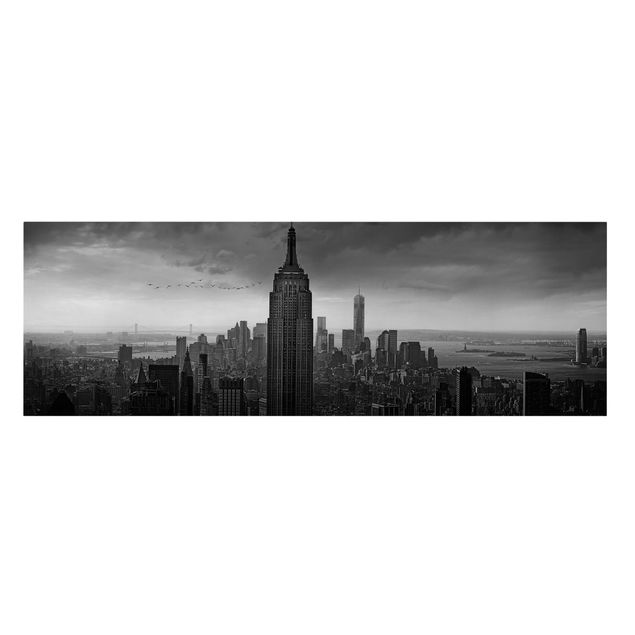 Moderne Leinwandbilder Wohnzimmer New York Rockefeller View