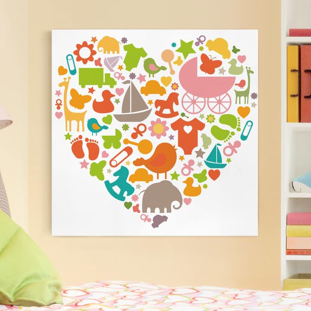 Schöne Wandbilder Baby Heart