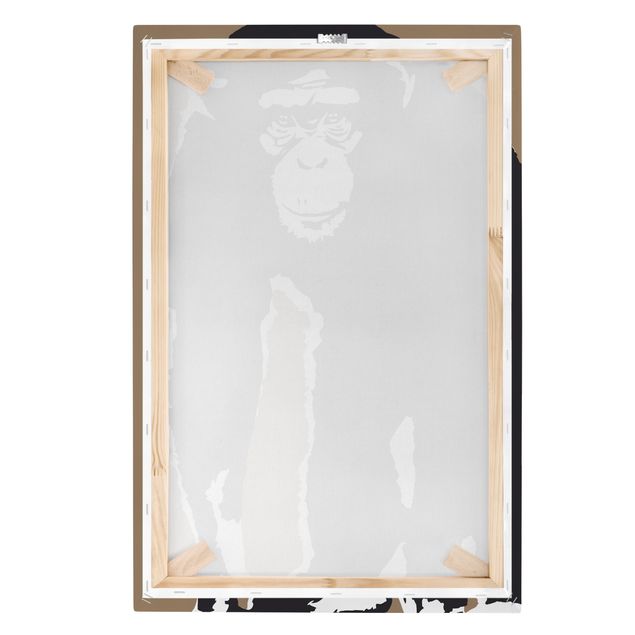 Wandbilder Wohnzimmer modern Schimpanse