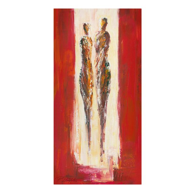 Leinwand Kunstdruck Petra Schüßler - Paar in Rot