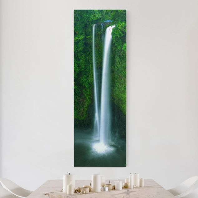 Wandbilder XXL Paradiesischer Wasserfall