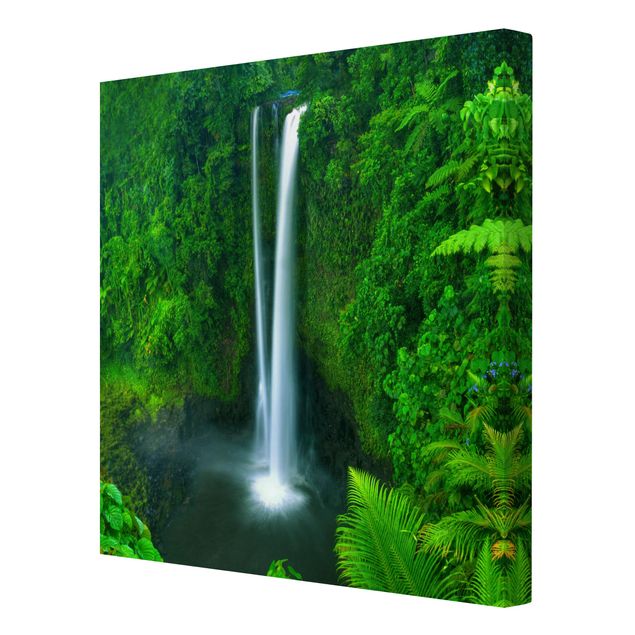 Schöne Wandbilder Paradiesischer Wasserfall