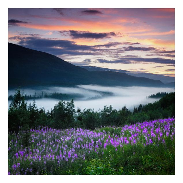 Bilder auf Leinwand Paradiesisches Tal in Norwegen