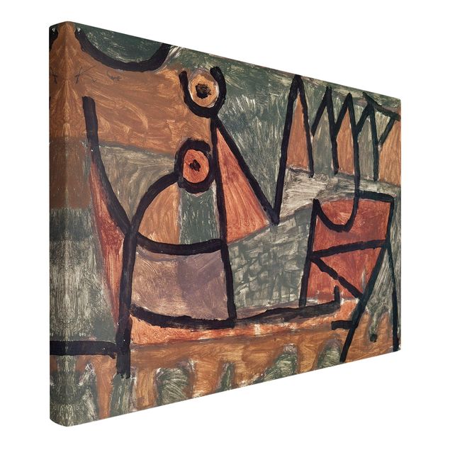 Wandbilder abstrakt Paul Klee - Bootsfahrt