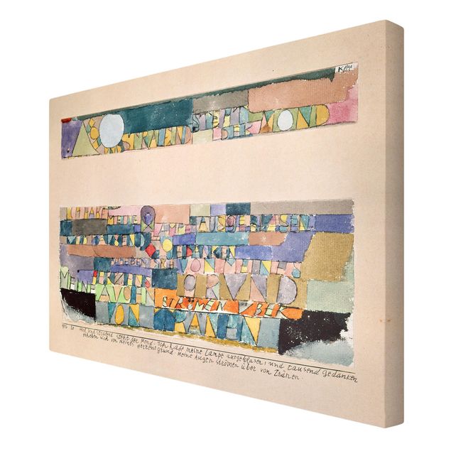 Kunstdrucke auf Leinwand Paul Klee - Der Mond