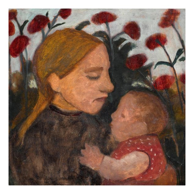 Paula Modersohn-Becker Kunstdrucke Paula Modersohn-Becker - Junge Frau mit Kind