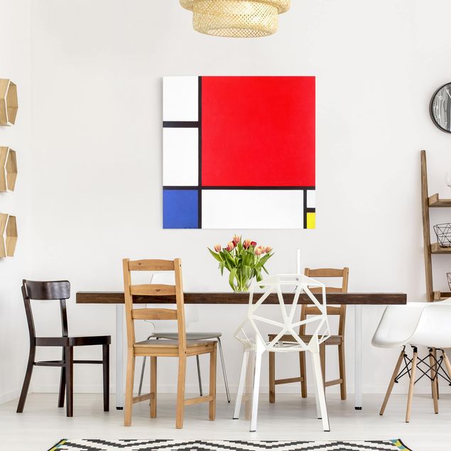 Bilder Impressionismus Piet Mondrian - Komposition Rot Blau Gelb