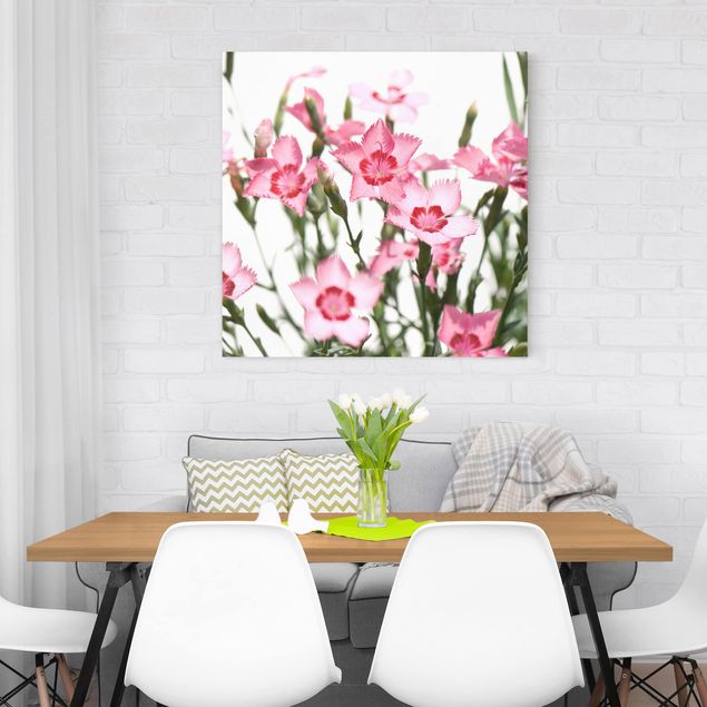 Wandbilder Blumen Pink Flowers
