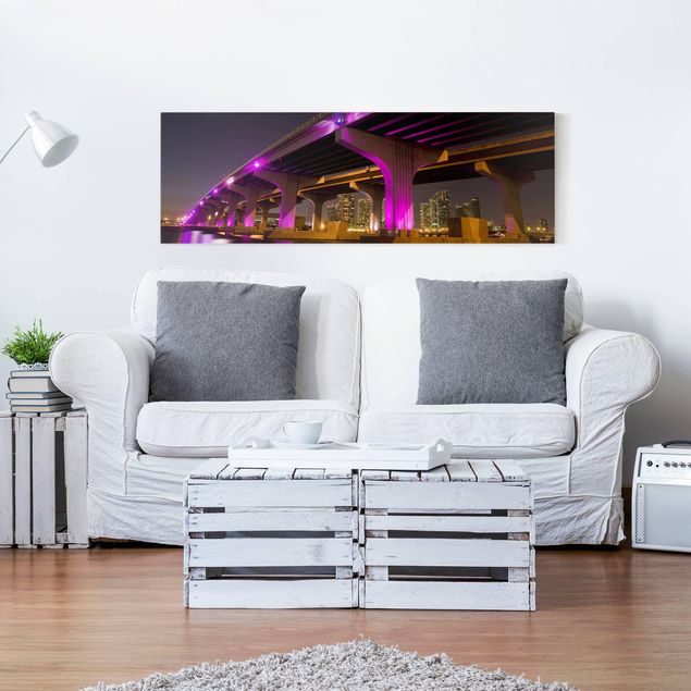 Leinwandbilder Wohnzimmer modern Pink McArthur Causeway
