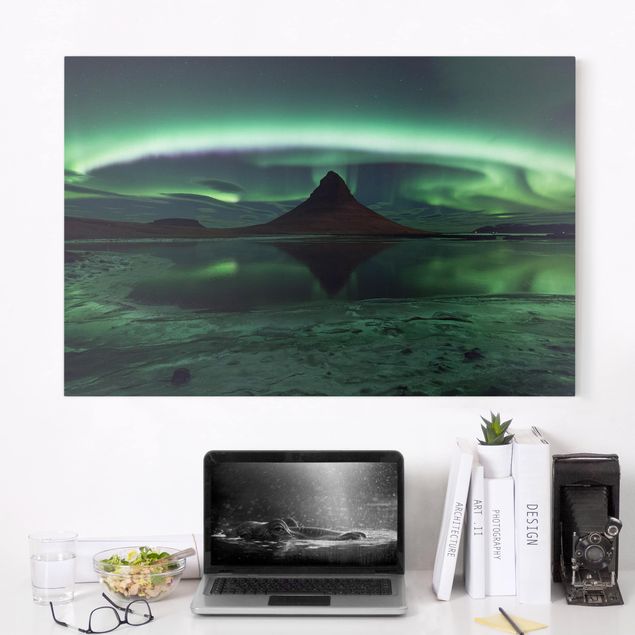 Wandbilder XXL Polarlicht in Island
