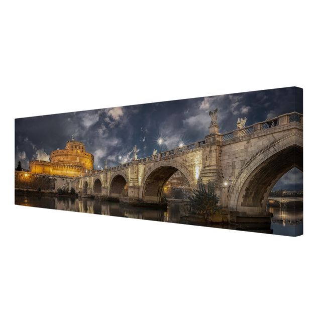 Schöne Leinwandbilder Ponte Sant'Angelo in Rom