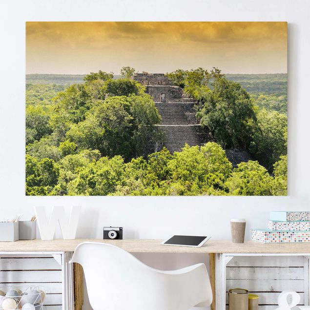 Leinwandbilder XXL Pyramide von Calakmul