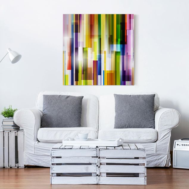 Leinwandbilder abstrakt Rainbow Cubes