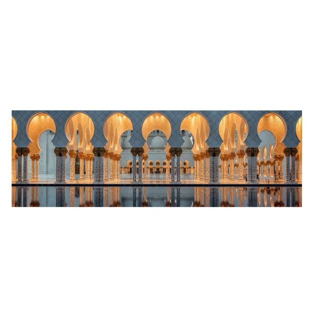 Bilder auf Leinwand Reflexionen in der Moschee