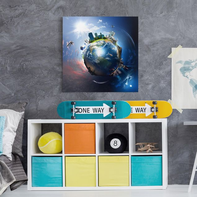 Wandbilder Wohnzimmer modern Reise um die Welt