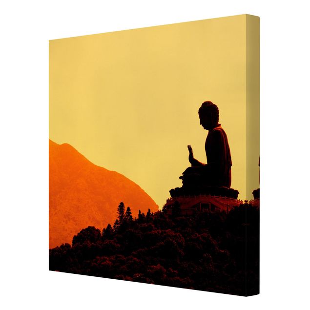 Leinwandbild - Resting Buddha - Quadrat 1:1