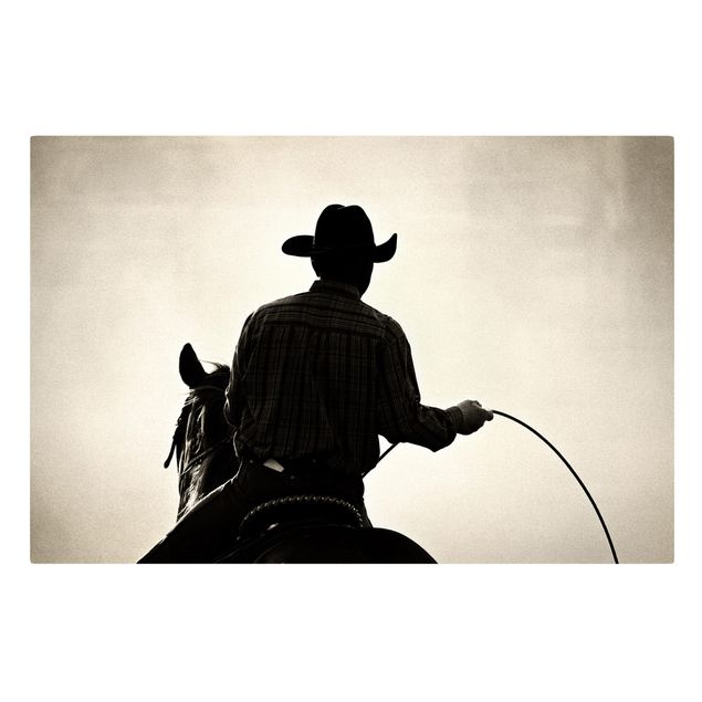 Bilder auf Leinwand Riding Cowboy