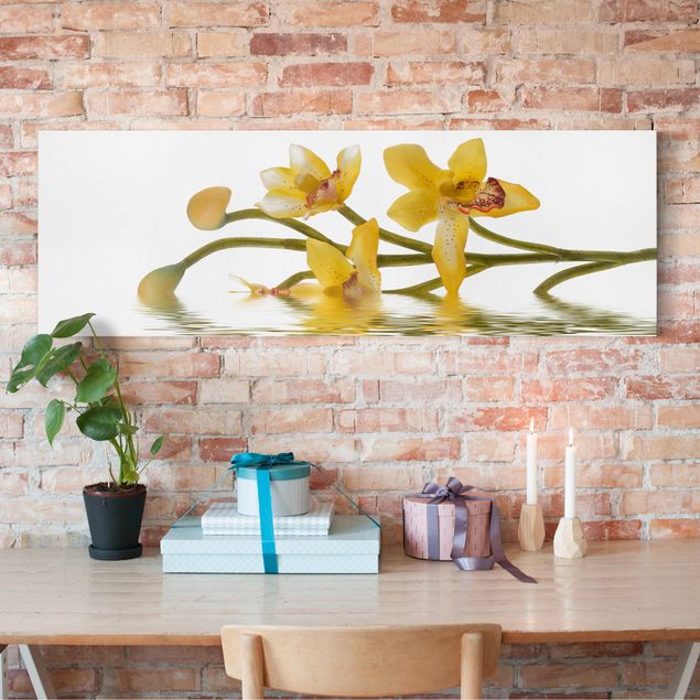 Wandbilder Orchideen Saffron Orchid Waters