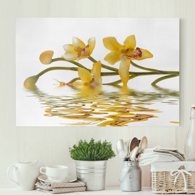 Leinwand Bilder XXL Saffron Orchid Waters