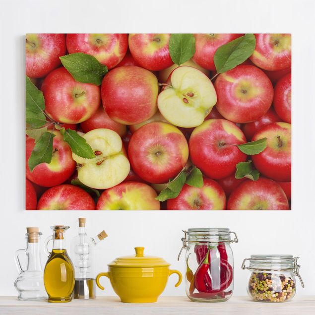 Wandbilder XXL Saftige Äpfel