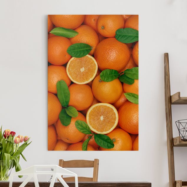 Wandbilder XXL Saftige Orangen