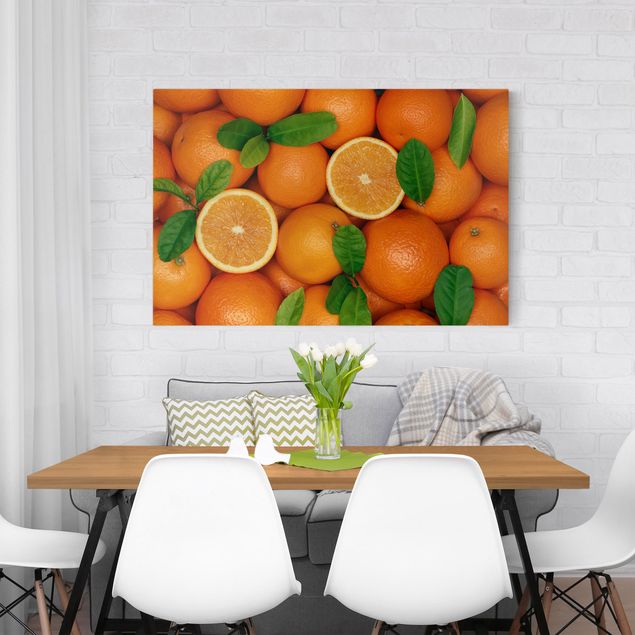 Bilder auf Leinwand Saftige Orangen