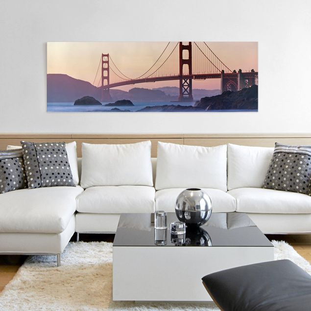 Moderne Leinwandbilder Wohnzimmer San Francisco Romance