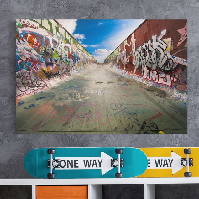 Leinwand Bilder XXL Skate Graffiti