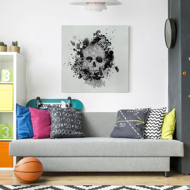 Wandbilder Wohnzimmer modern Skull