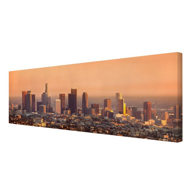 Leinwandbild - Skyline of Los Angeles - Panorama Quer