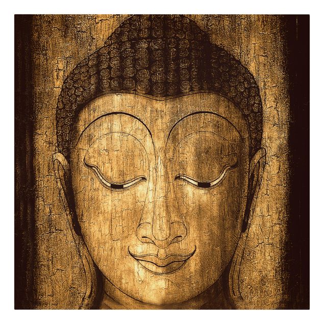 Schöne Leinwandbilder Smiling Buddha