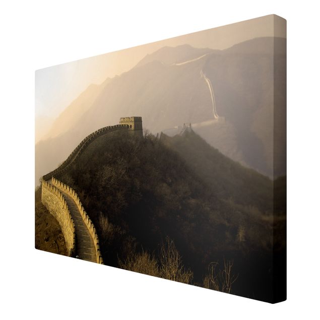 Schöne Leinwandbilder Sonnenaufgang über der chinesischen Mauer